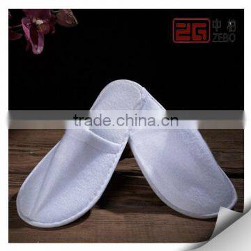 Hot sale cotton fabric hotel disposable guest slippers