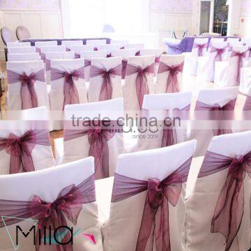 Purple Organza Chair Sashes