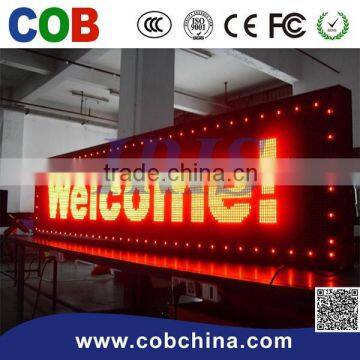 Alibaba Shenzhen Supplier IRIS P10 Single Color programming Signs LED display