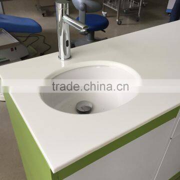 Dental cabinet with ceramic sink