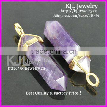 KJL-A0193 Natural Purple Amethyst Quartz Druzy stone Charm Crystal Healing Point Chakra Reiki Jewelry Agate Stone Pendant Bead