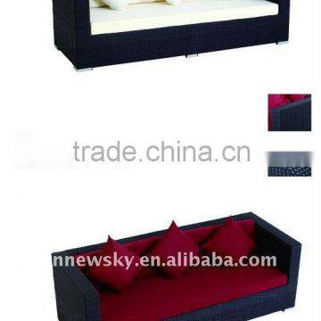 three person sofa rattan corner sofa