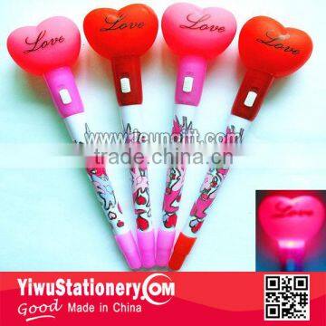 LED lighting up pen Valentine's pen