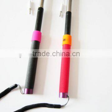 Hot Selling!!! Selfie Cable Monopod with SPONGE handle