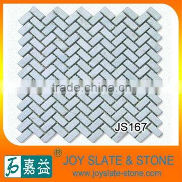 natural white quartz stone mosaic