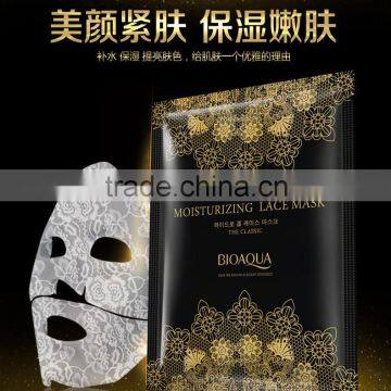 New collagen mask Hydrophilic Lace Crystal Collagen Firming Facial Mask