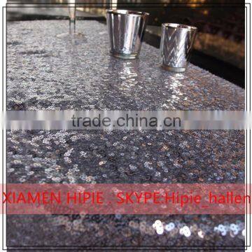 Luxury bling bling silver sequin table runner for party