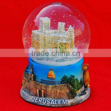 israel city of Jerusalem Snow globe souvenir