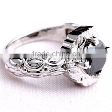 Hot Sale Black Moissanite Ring At Bottom Price