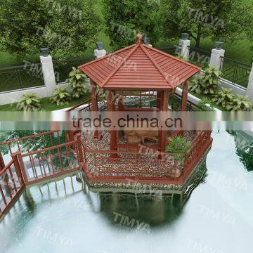 outdoor aluminum frame doubl lamp for iron gazebo