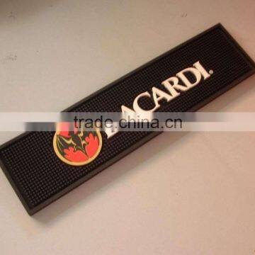 new arrival printing cool bat pattern embossed words rubber mat