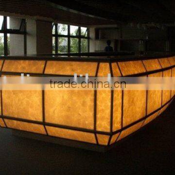 Backlit Design Translucent Prefabricated Bar Countertop