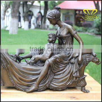 Mother and child bronze sculpture All kinds of landscape character bronze sculptures