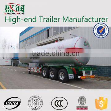 Hot sale lpg tanker semi trailer lpg tank trailer truck trailer chassis