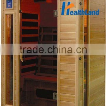 Luxury Infrared Brown Glass Sauna of 2 Person