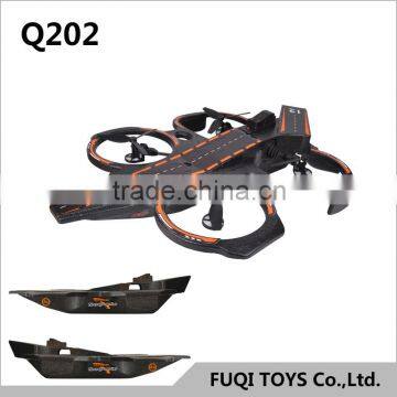 WL toys rc aircraft rc drone on air/land/water 3 in 1 cruiser boat Q202