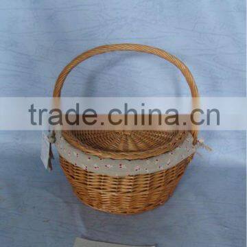 storage willow basket for food or vegetables