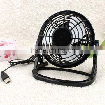 Lovely promotional USB electric plastic laptop desktop fan with 360 rotating