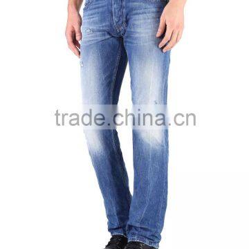 Blue Denim Jeans for Men Straight Leg photo-5