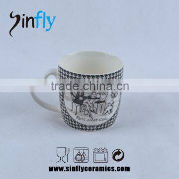Hot Sale Heart Shaped Handle Ceramic Tea Cup Promotion Cup photo-5