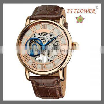 Rose Gold Chinese Automatic Mechanical Movement Watch Low Price Luxury Men's Watch