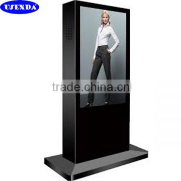 42 55 65 inch Stand touchscreen electronic lcd outdoor signs advertising display with IP65 enclosure