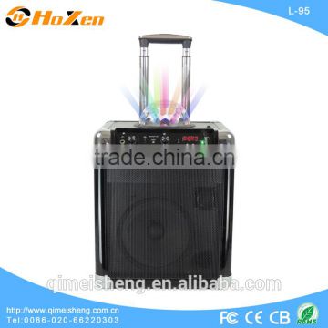 HOXEN 40W 8inch portable trolley party speakers with disco ball light show