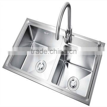 SUS 304 Stainless Steel Kitchen Basins With Strainer