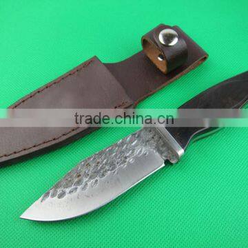 OEM 7Cr13 fixed blade combat knife with ebony handle