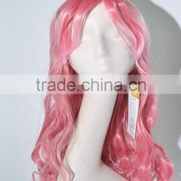 Alice costume pink body wave wigs cosplay wigs N352