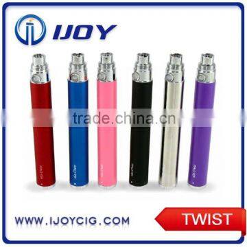 Hot seller electronic cigarette CIGPET ego twist battery 650mAh