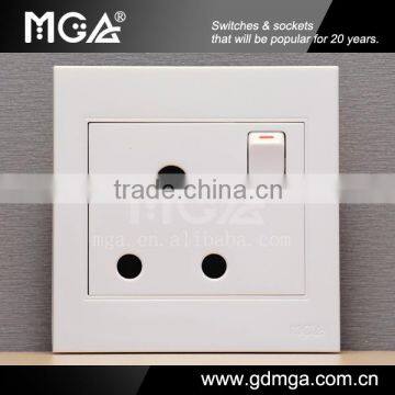 15 amp switched socket & South Africa wall socket