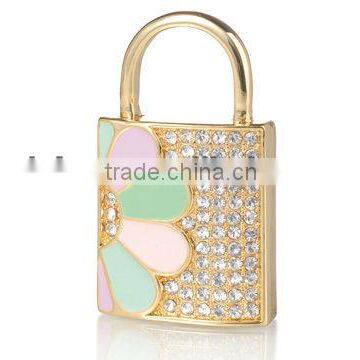 beautiful jewelry lock shape usb flash drive high class gift jewelry