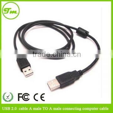 USB 2.0 cable A male TO A male connecting computer cable with magnet