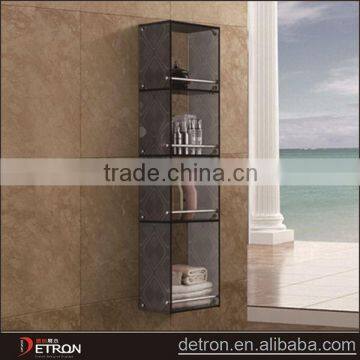 Toilet curved glass bathroom decorative shelves