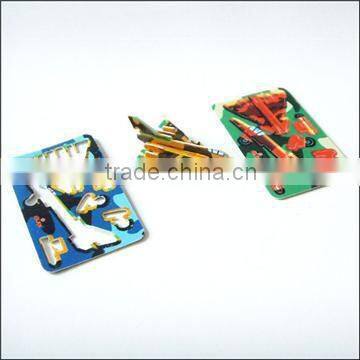 cheap jigsaw 3d airplane plastic puzzle game