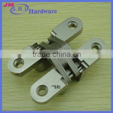 Hot sale zinc alloy concealed hinge for wooden door , recessed door hinges