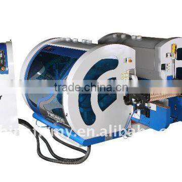 Inverter feeding 4+4 wood tenoner