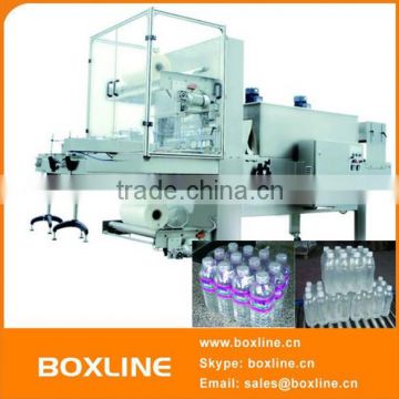 Small heat shrink pof film wrapping machine for mineral water bottle