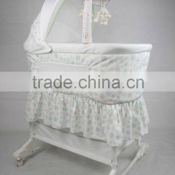 with Mobile arm baby cot baby crib baby swing bassinet