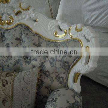 Dubai Sofa Furniture , Antique French Sofa , Furniture Baroque Fabric Sofa DXY-833#