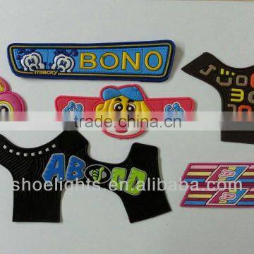 cheap custom soft PVC rubber shoe charms