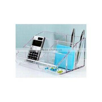 Acrylic Clear Stationery Holder with 6 Section (OS-F-067)