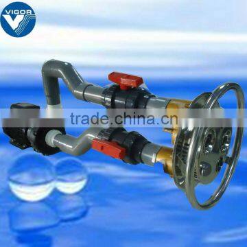 Powerful counter current swimming jet