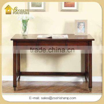 Multifunctional Antique Oak Wood Dressing Table and Writing Desk