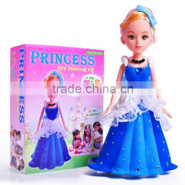 Chinese Wholesale Modeling Clay DIY Princess Cinderella Doll