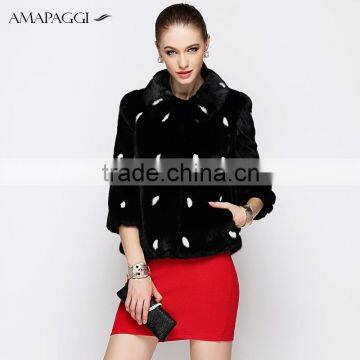 Classic short balck mink fur jacket&coat wholesale