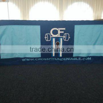 Customized Size Digital Printing Draped Table Cloth Advertising