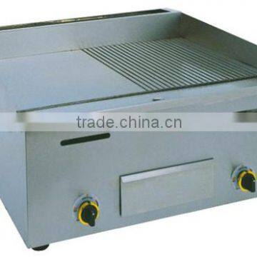 Stainless Steel Gas Half-Grooved Griddle GH-722