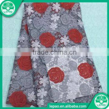 2016 High Quality Wholesale Cotton African Lace Fabrics,Cheap African Dry Swiss Voile Lace,Yellow Royal Blue photo-4